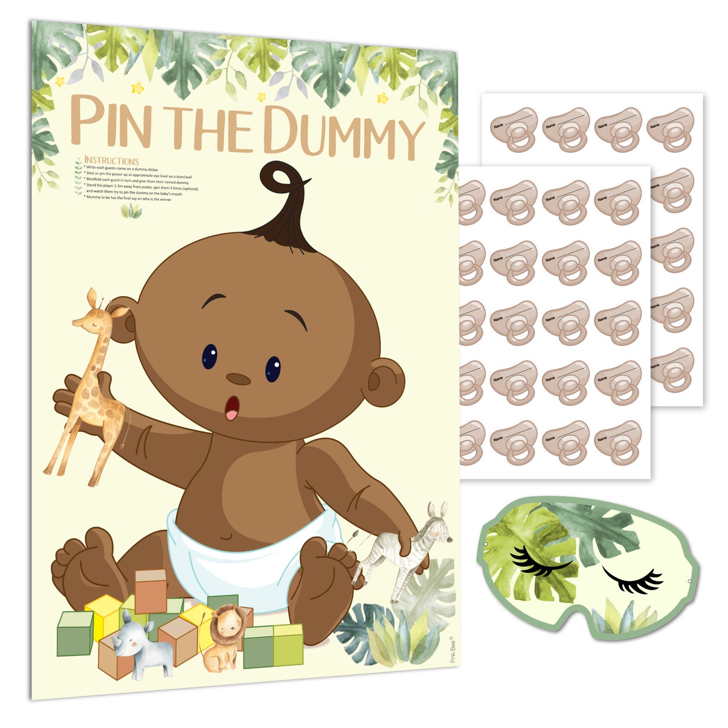 Safari Pin the Dummy Game ethnic