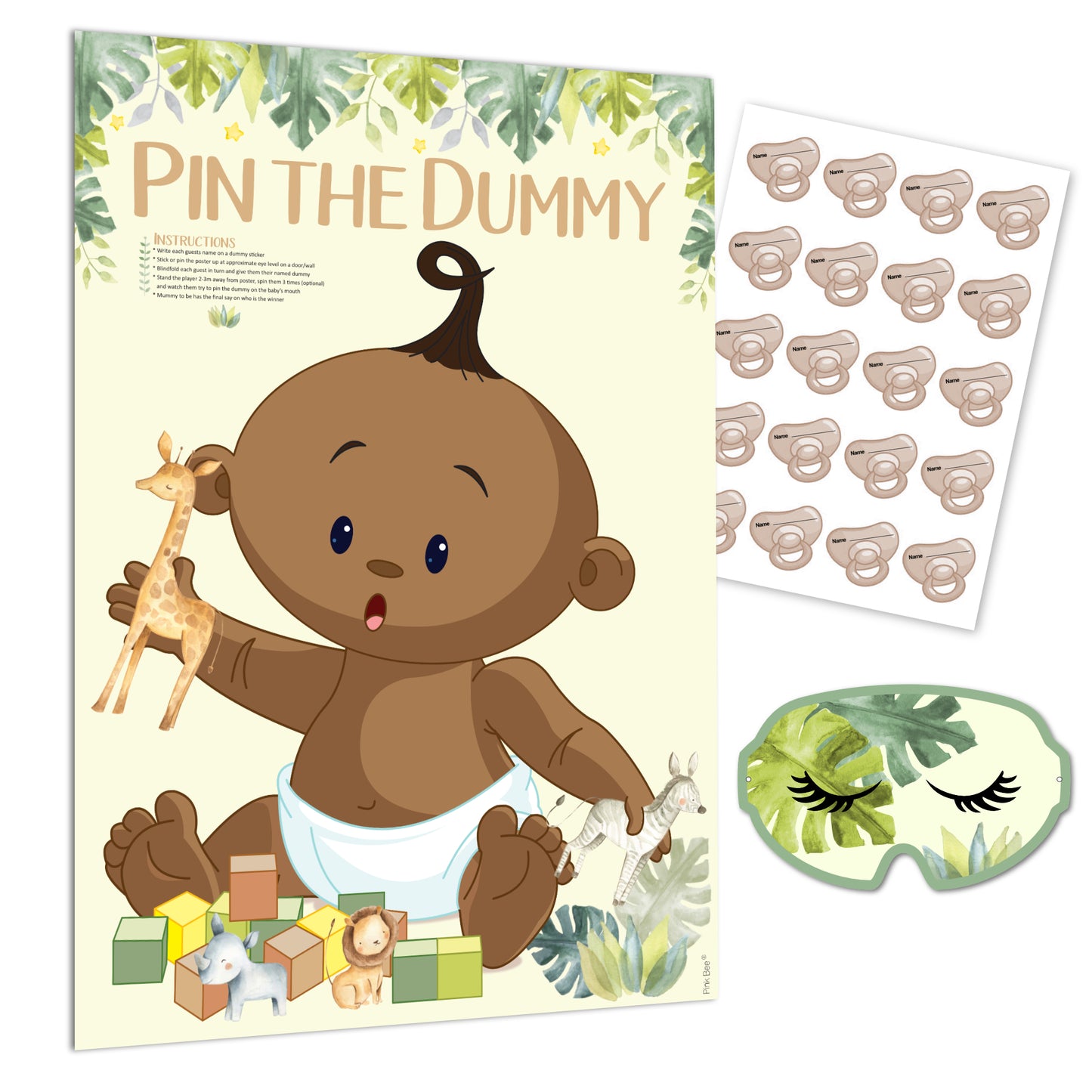 Safari Pin the Dummy Game ethnic