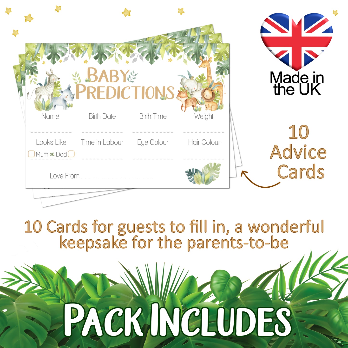 Baby Safari Prediction Cards