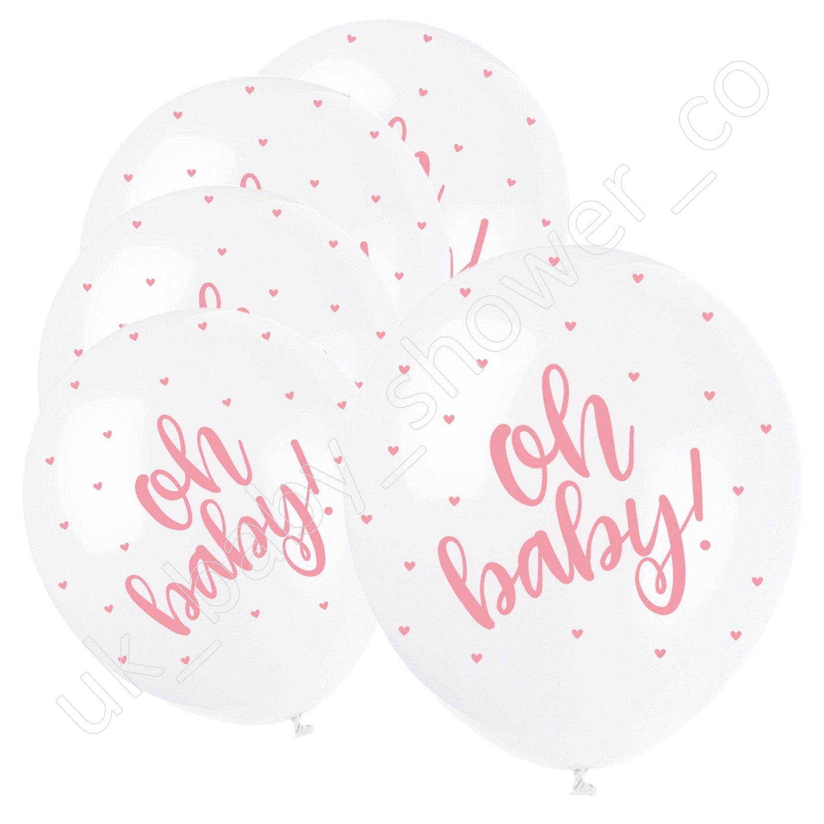 Oh Baby Balloons Pink - Uk Baby Shower Co ltd