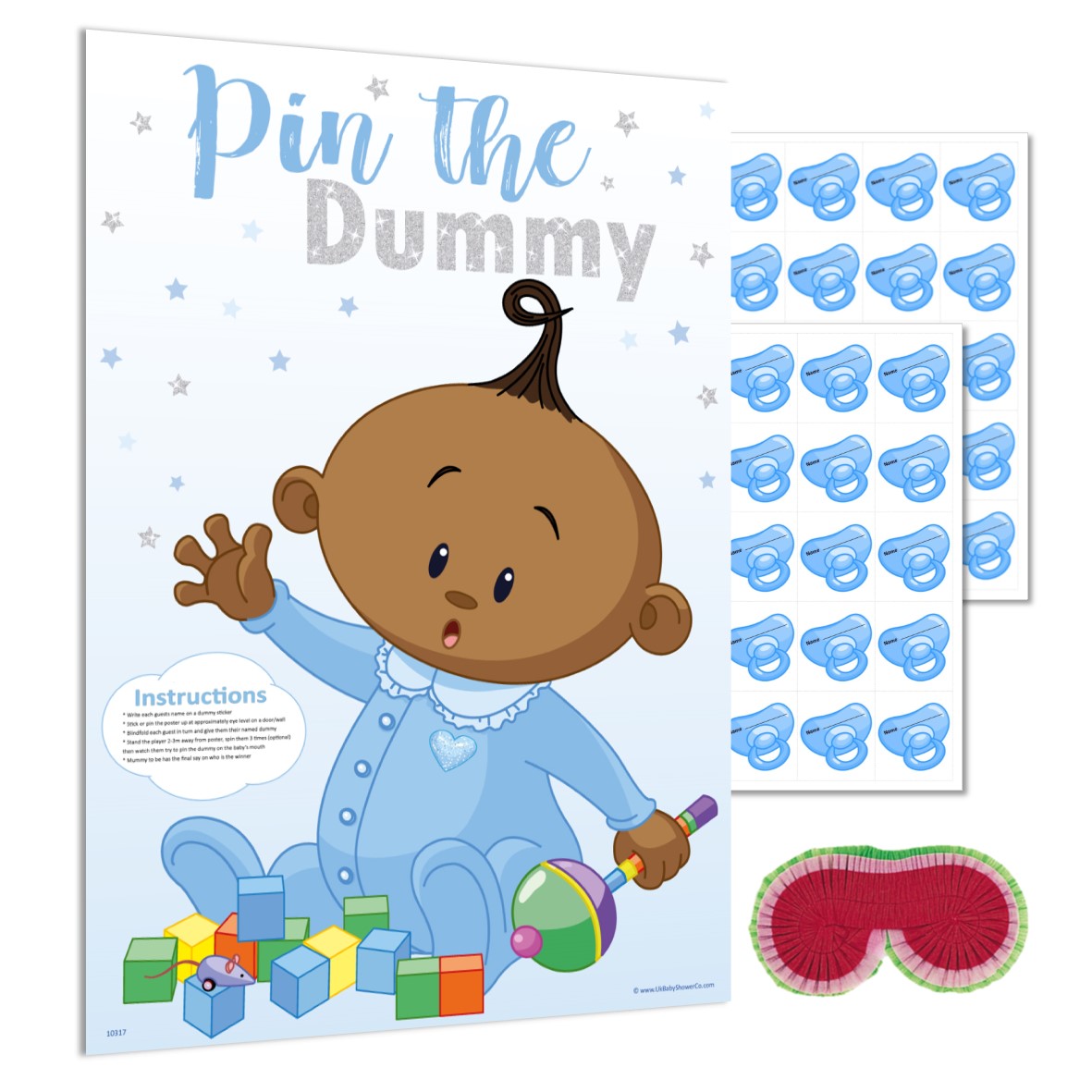 Blue Stars Pin the Dummy Game Ethnic