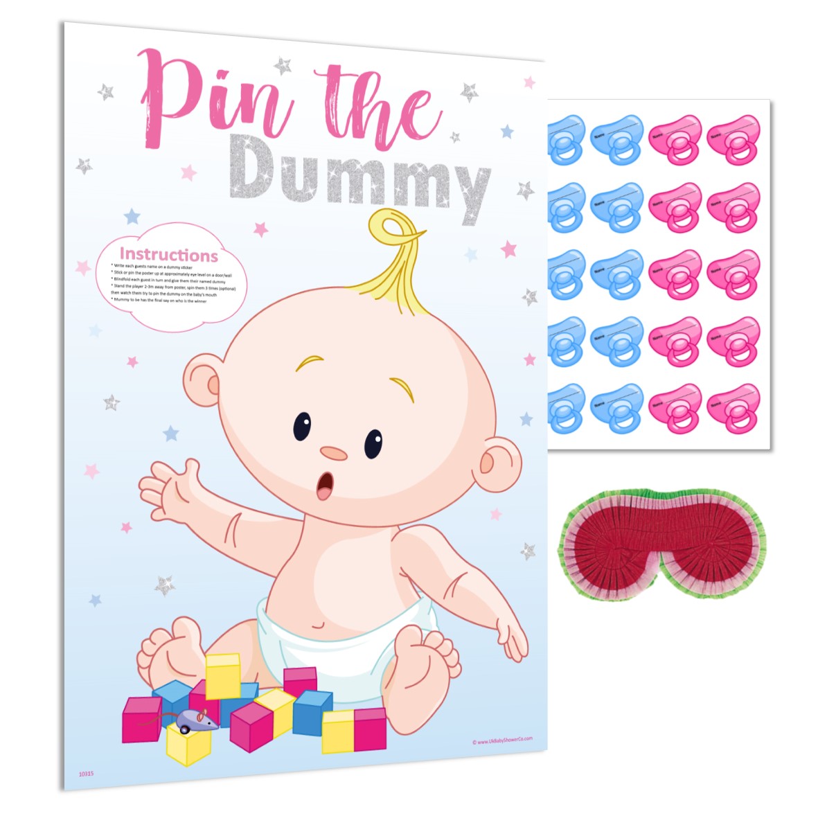 Unisex Stars Pin the Dummy Game