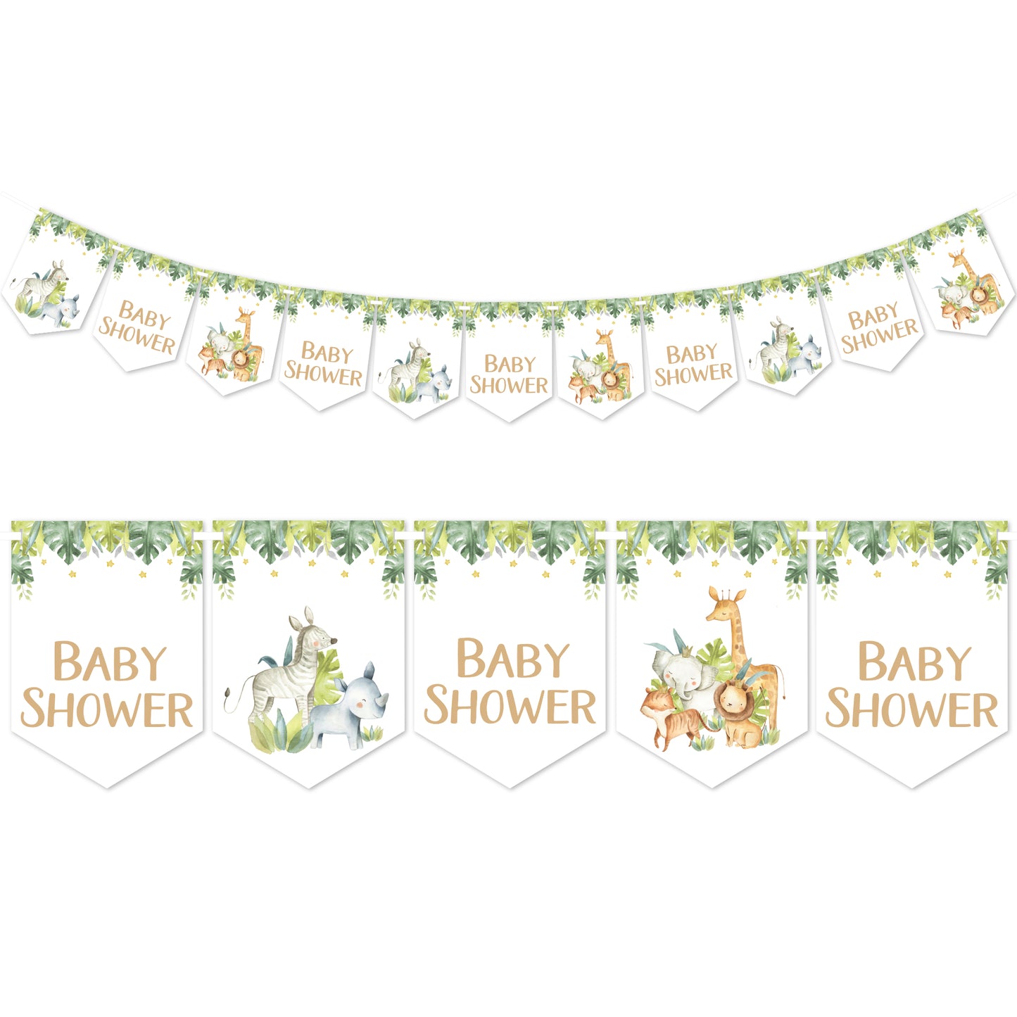 Baby Shower Banner in Safari Theme