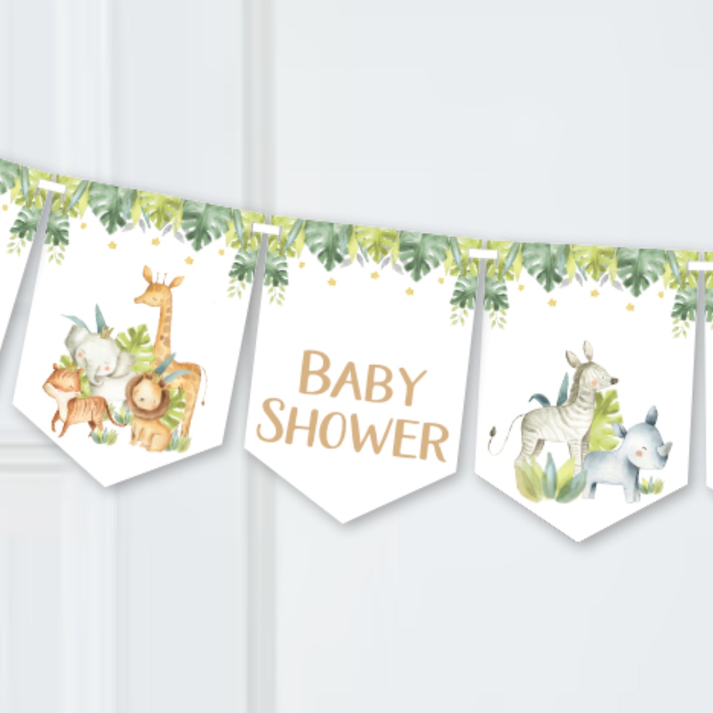 Baby Shower Banner in Safari Theme