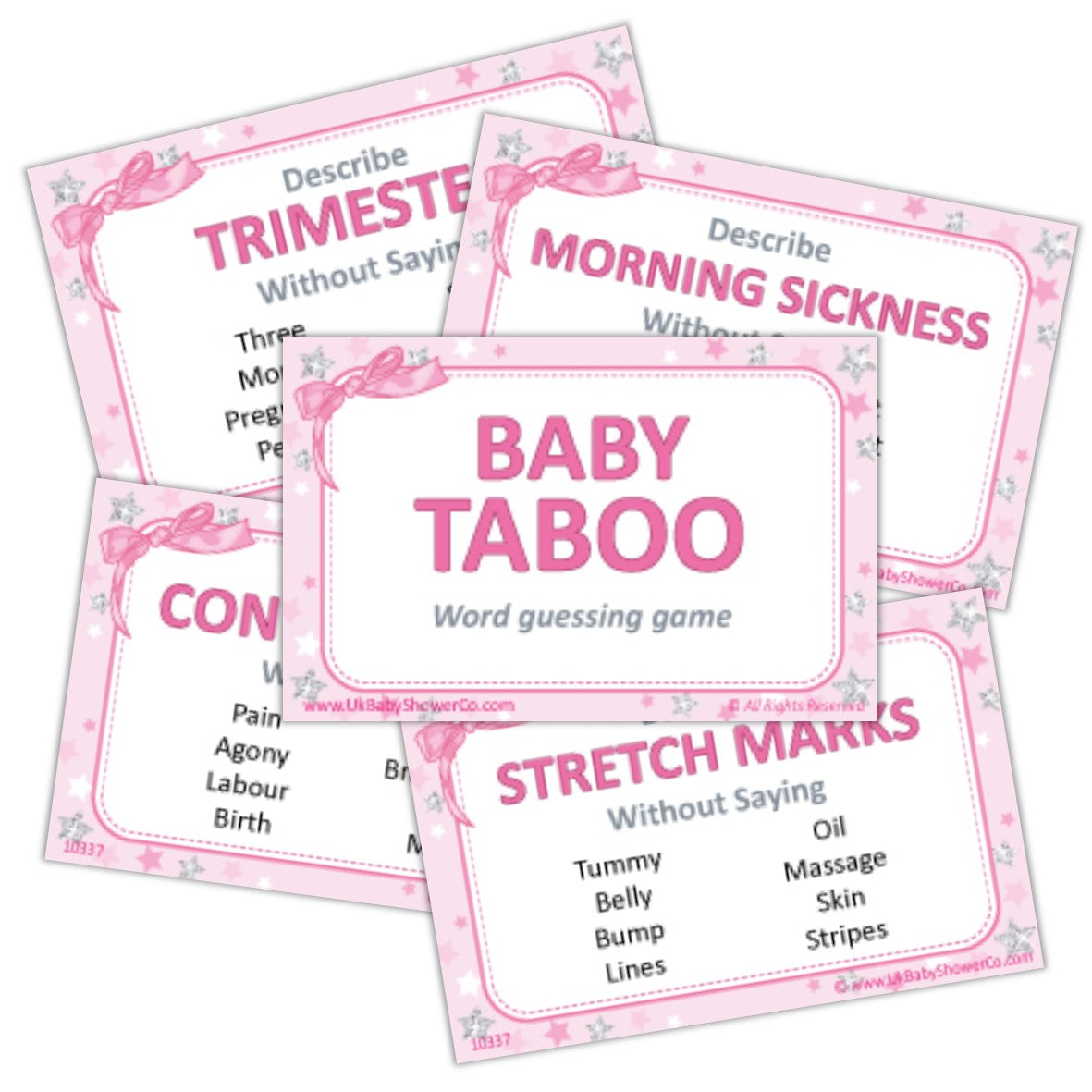 Baby Shower Taboo Game - Uk Baby Shower Co ltd