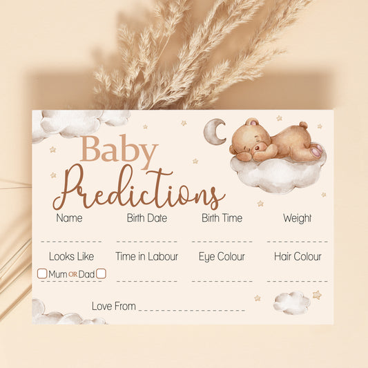 Teddy Prediction Cards