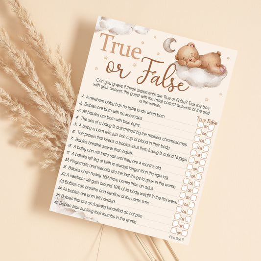 Teddy True or False Game